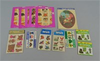 Vtg Decorator Decal & Seal Lot