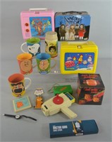 Character Collectibles w/ Lunchboxes, Dr Who+
