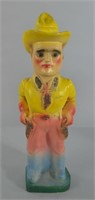 Vtg Carnival Chalkware Cowboy Figure-Roy Rogers?