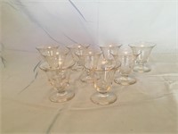 (9) Crystal Sorbet cups