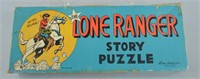 1950 Parker Bros Lone Ranger Story Puzzle in Box