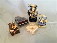 (5) Misc Music Boxes