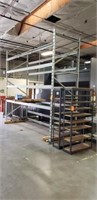 (lot) pallet rack and (2) shelves