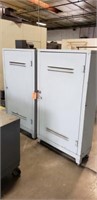 (lot 2) metal cabinets, 5-1/2'T each