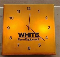 White Farm Equipment clock