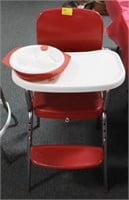 VINTAGE HIGH CHAIR WITH DIVIDED PLATE