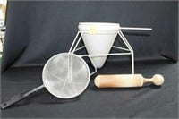 BERRY CANNING SIEVE AND STRAINER