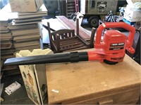 Black and Decker blower working