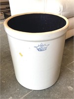 Large 6 gallon crock marked with a crown and