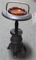 1960'S POT BELLY STOVE SMOKING STAND - 18"