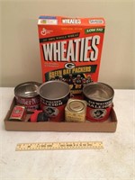Misc Lot - Wheaties Box, Advertising Cans, Etc