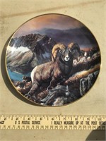 Rocky Mt Bighorn Collector Plate By Gary Swanson