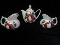 Vtg. Puritan Apple Coffee pot & 2 pitchers/jugs
