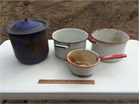 Granite Ware & Enamel Pots