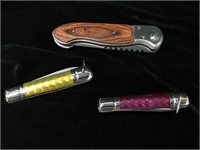 Collection of (3) Pocket knives