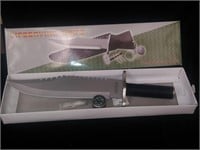 NIB Survival Knife w/compass & Survival supplies
