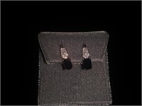 14 K Diamond and Sapphire Earrings-Passionate