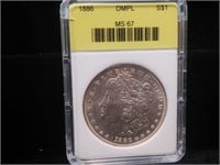 1886 Morgan Silver Dollar MS 67 by APEX