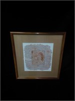 Ltd. Ed. pressed paper heat embossed framed art