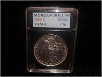 1898 S Morgan Silver Dollar MS 63 VAM#