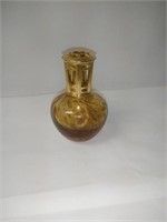 Lampe Berger style amber & gold fragrance oil lamp