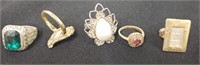 5PC CHINESE RING LOT