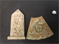2PC STONE CARVINGS