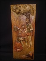 (2) Don Quixote Themed wooden wall hanging