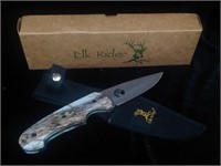 Elk Ridge Snow Camo Fixed Blade knife & Sheath