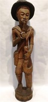 HAND CARVED WOODEN STATUE