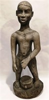 HAND CARVED WOODEN STATUE