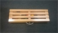 Croquet Set In Nice Wooden Carrying Case