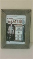 Wooden Framed Tin Elvis Sign 11" X 15"
