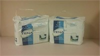 2 Unused Bags Of Tena Night Absorbent Pads