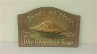Wooden Wall Sign There's No Place Like Grandma's