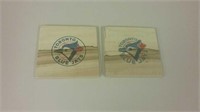 2 Wooden Toronto Blue Jays Coasters