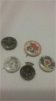 Wonderful Wartime Lapel Pin Lot