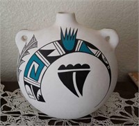 Southwest Pottery - White, Blue, Black