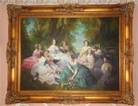 "9 Ladies in Garden" Canvas