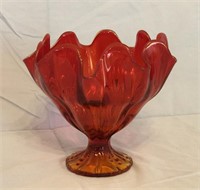 Flame Art Glass dish