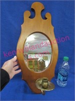 tell city maple mirrored candle holder (# 3721)