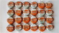 Lot of 24 Orange Crush Caps. Many from Kewaunee