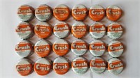 Lot of 24 Orange Crush Caps. Many from Kewaunee