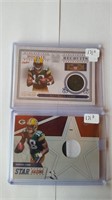 Very Rare Lot of two Randall Cobb Jersey Cards