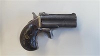 Belgium 1880s copy of Remington Derringer engraved