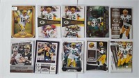 Lot of 10 Aaron Rodgers Cards