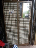 Metal cabinet with contents