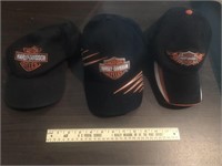 3 Harley Davidson Motorcycle Hats