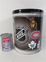 Contenant en métal NHL tin canister