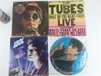 4 vinyls dont Billy Idol et Iggy Pop